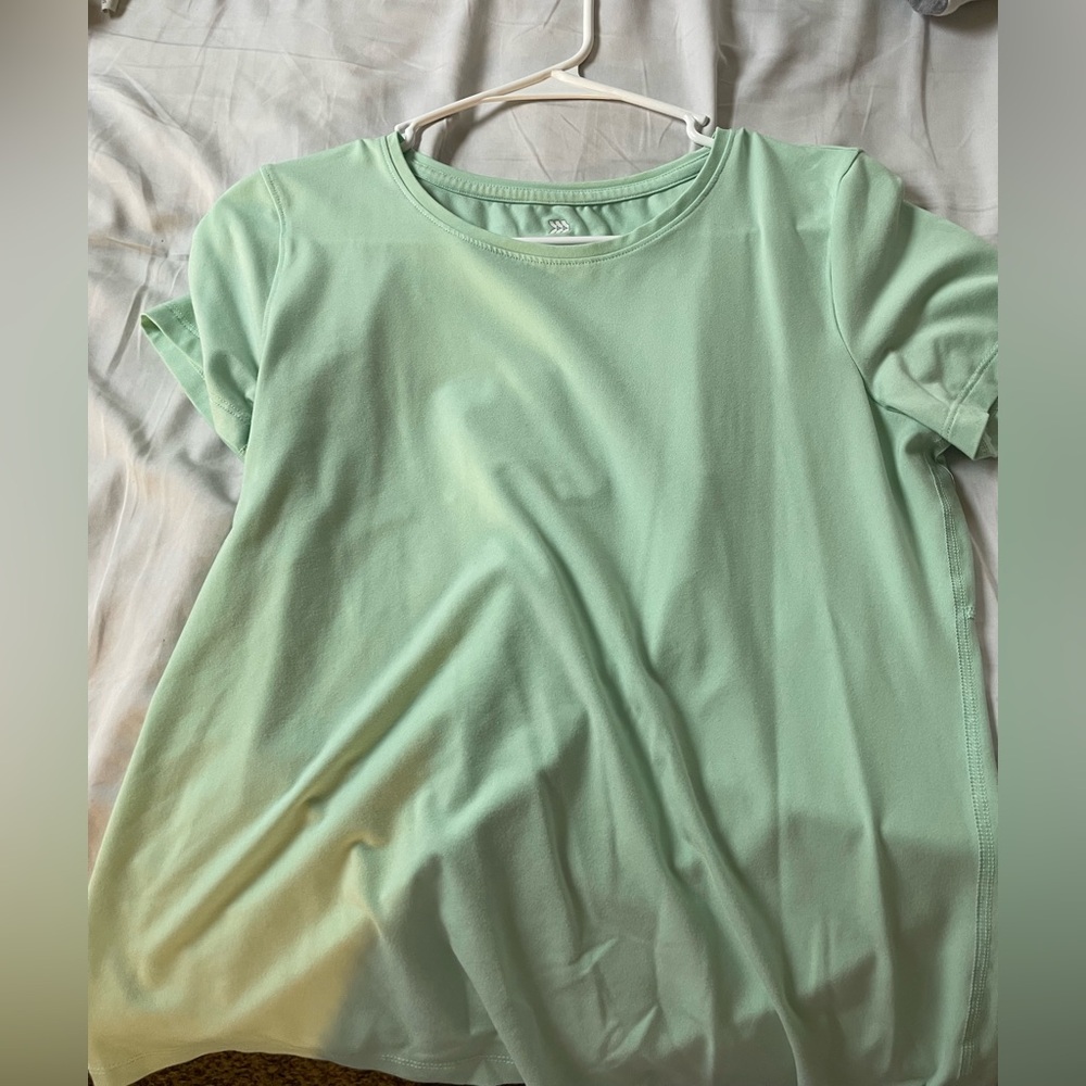 Mint green athletic short sleeve